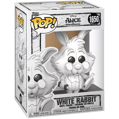 Funko Pop! White Rabbit #1650 Sketched Deco Disney Alice in Wonderland Box