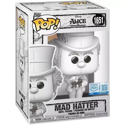 Funko Pop! Mad Hatter #1651 Sketched Deco Disney Alice in Wonderland Box