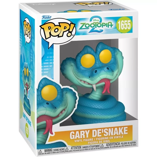 Funko Pop! Gary De'Snake #1655 Disney Zootopia 2 Vinyl Figure Box