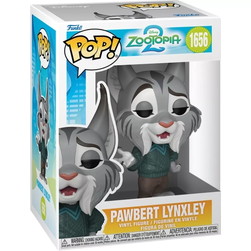 Funko Pop! Pawbert Lynxley #1656 Disney Zootopia 2 Box