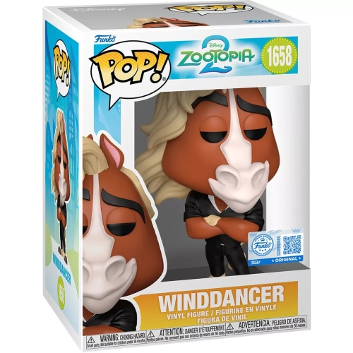 Funko Pop! Winddancer #1658 Disney Zootopia 2 Vinyl Figure Box