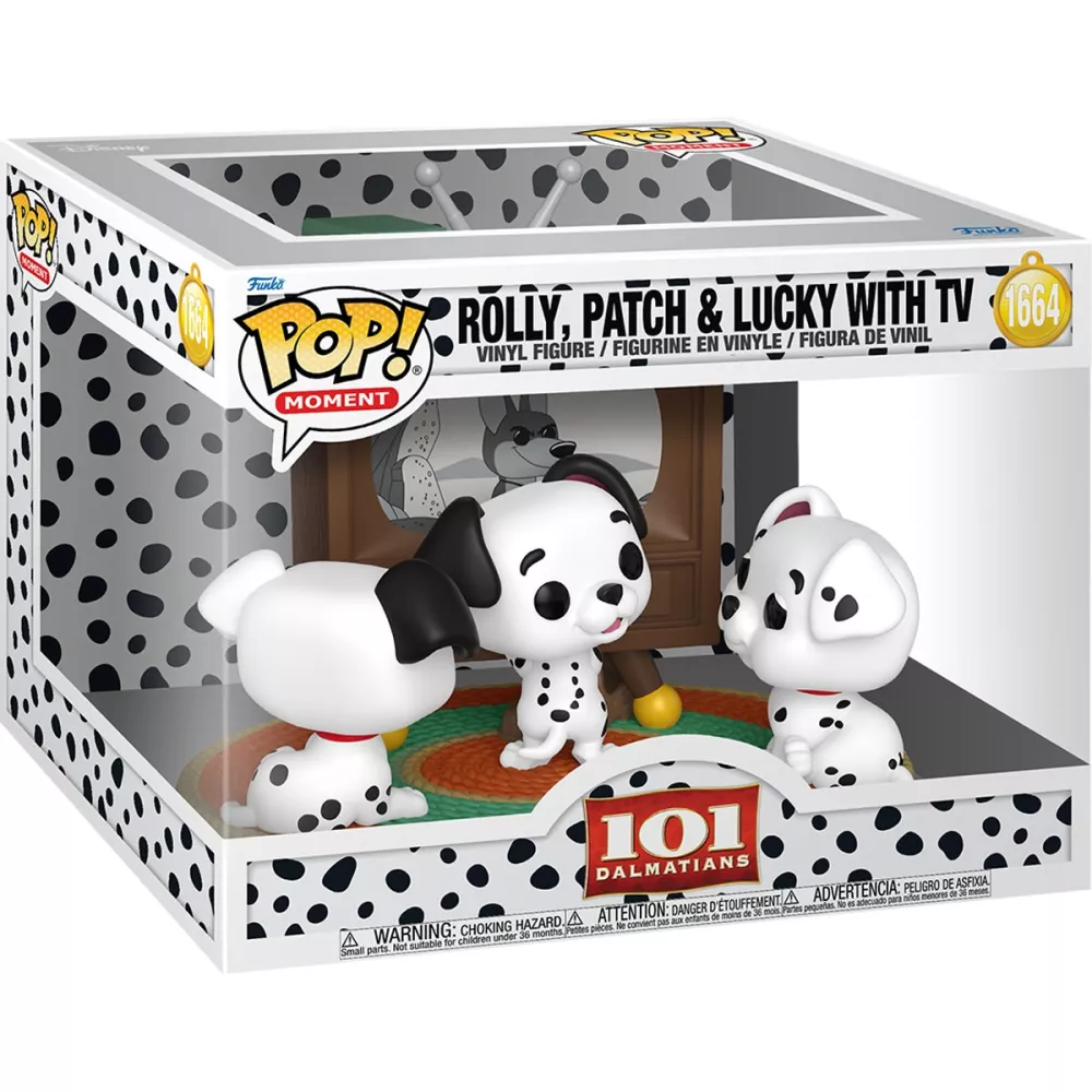 Rolly, Patch & Lucky with TV Box
