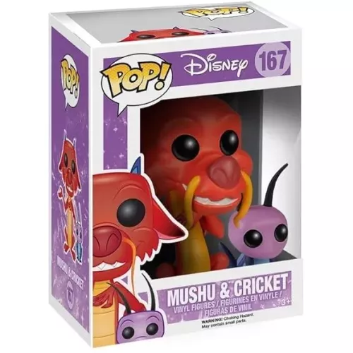 Funko Pop! Mushu & Cricket #167 Disney Vinyl Figure Box