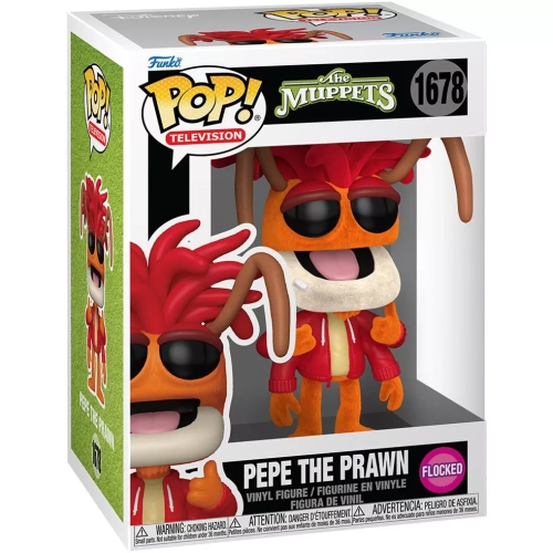 Funko Pop! Pepe the Prawn #1678 Flocked The Muppets Box