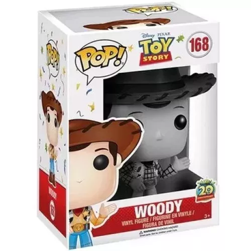 Funko Pop! Woody #168 Black and White Disney Pixar Toy Story Box