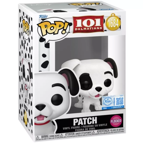 Funko Pop! Patch #1684 Flocked 101 Dalmatians Disney Box
