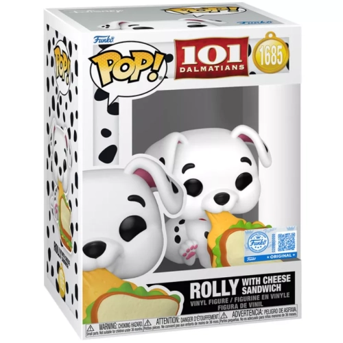 Funko Pop! Rolly with Ceese Sandwish #1685 101 Dalmatians Box