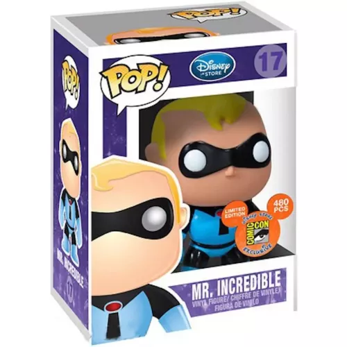 Funko Pop! Mr. Incredible #17 Blue Suit Disney Store Box