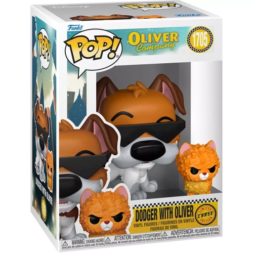 Funko Pop! Dodger with Oliver #1705 Chase Oliver & Company Box