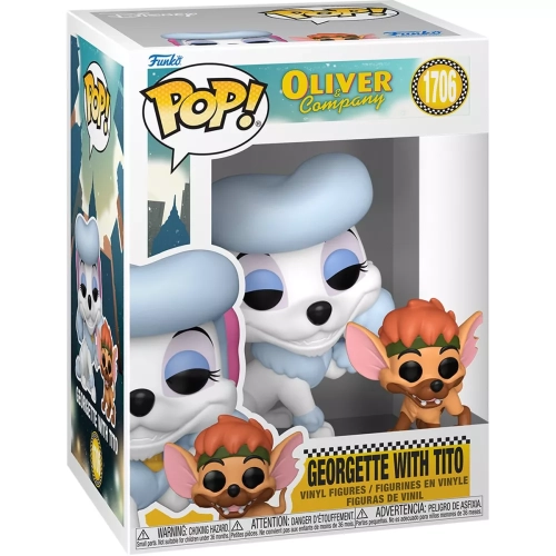 Funko Pop! Georgette with Tito #1706 Oliver & Company Box