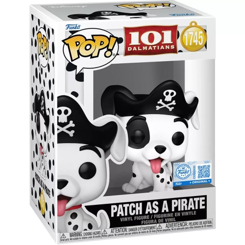 Funko Pop! Patch as a Pirate #1745 101 Dalmatians Disney Box