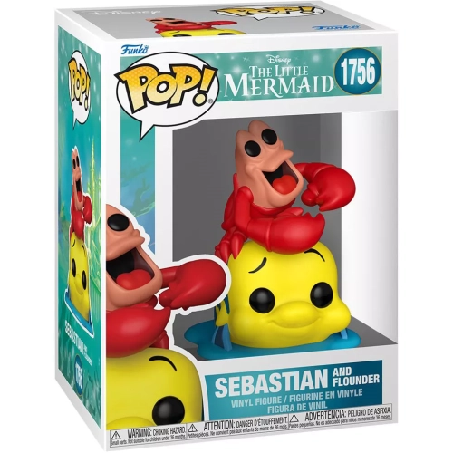 Funko Pop! Sebastian and Flounder #1756 Disney The Little Mermaid Box
