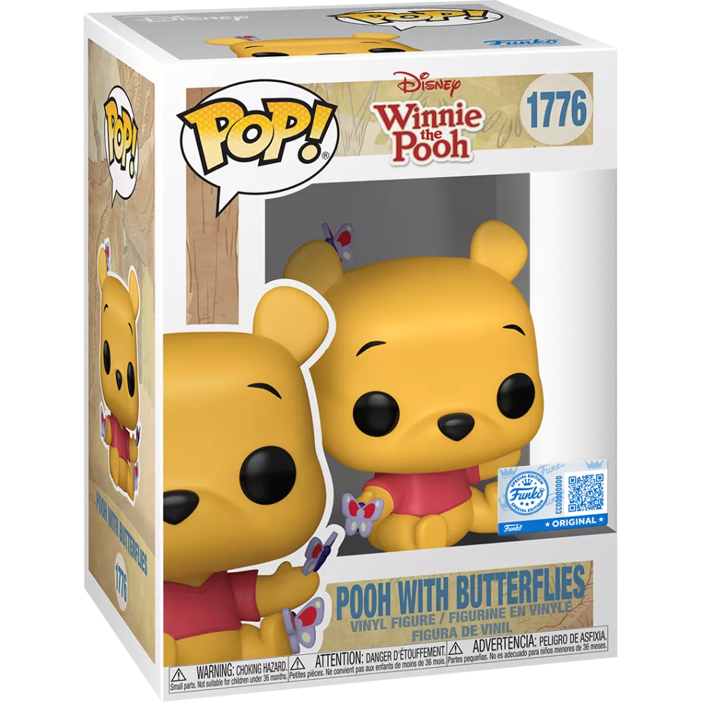 Pooh with Butterflies Box