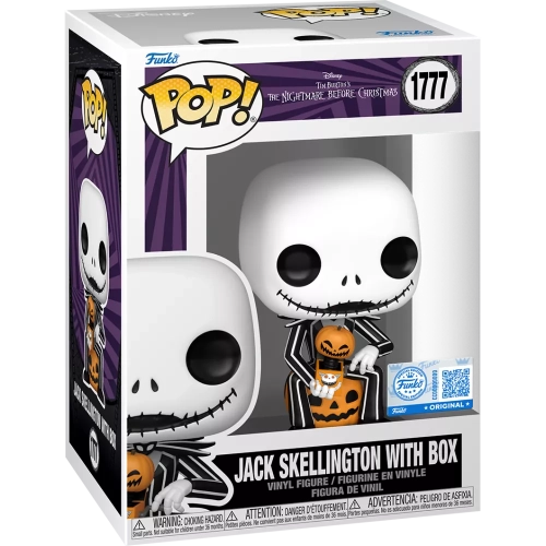 Funko Pop! Jack Skellington with Box #1777 Disney Tim Burton's The Nightmare Before Christmas Box