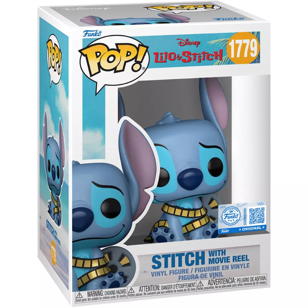 Stitch with Movie Reel Box