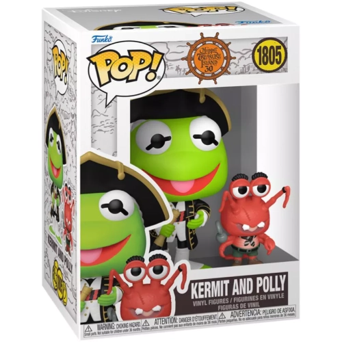 Funko Pop! Kermit and Polly #1805 Muppet Treasure Island 30 Box