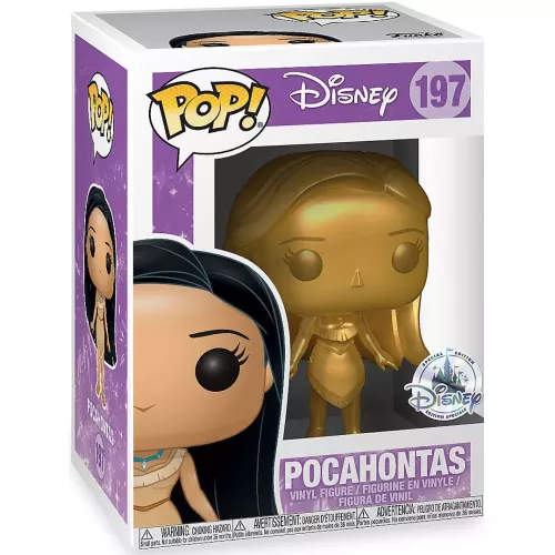 Funko Pop! Pocahontas #197 Gold Disney Vinyl Figure Box