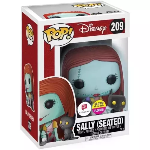 Funko Pop! Sally (Seated) #209 Glows in the Dark Flocked Box