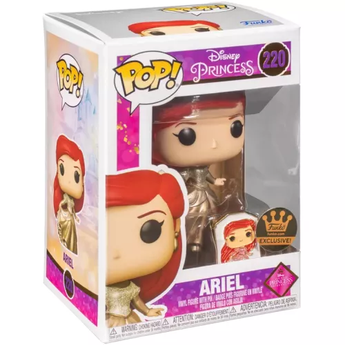 Funko Pop! Ariel #220 with Pin Gold Disney Princess Box