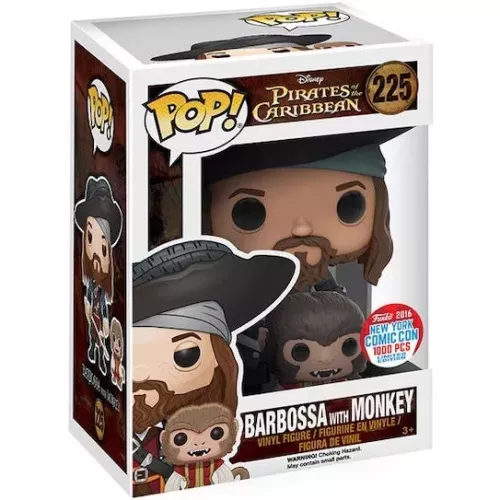 Funko Pop! Barbossa with Monkey #225 Disney Pirates of the Caribbean Box