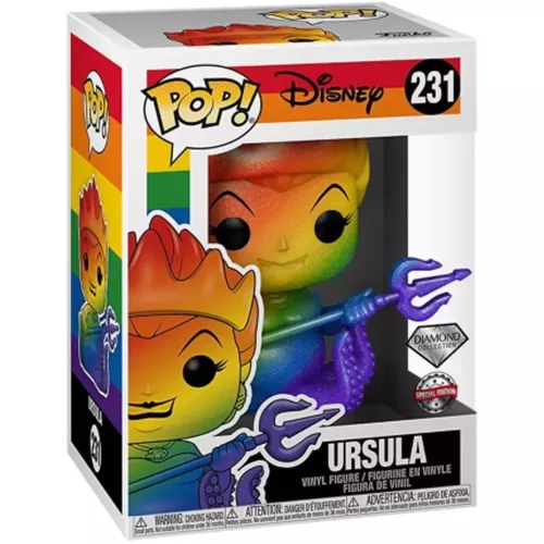 Funko Pop! Ursula #231 Diamond Collection Pride Disney Box