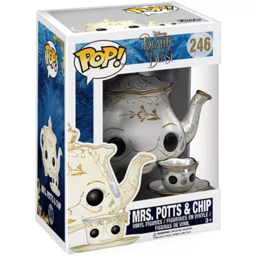 Funko Pop! Mrs. Potts & Chip #246 Disney Beauty and the Beast Box