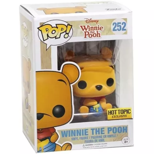 Funko Pop! Winnie the Pooh #252 Sitting Flocked Disney Winnie the Pooh Box