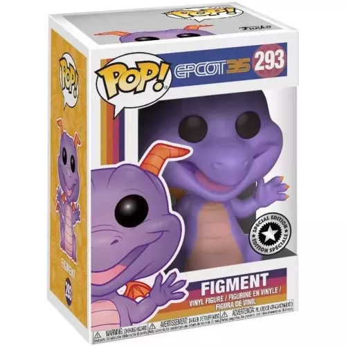 Funko Pop! Figment #293 Epcot 35 Disney Vinyl Figure Box