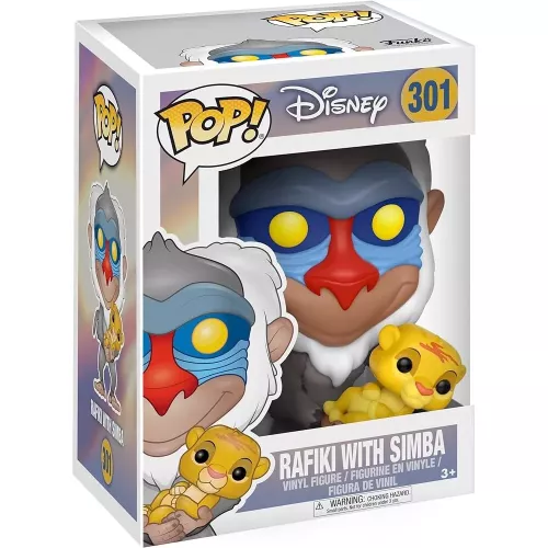 Funko Pop! Rafiki with Simba #301 Disney Vinyl Figure Box