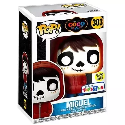 Funko Pop! Miguel #303 Glows in the Dark Disney Pixar Coco Box