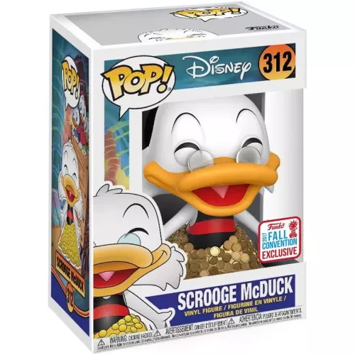 Funko Pop! Scrooge McDuck #312 Coin Pile Disney Vinyl Figure Box