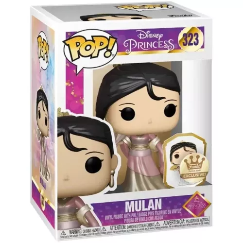 Funko Pop! Mulan #323 Matchmaker with Pin Gold Disney Princess Box