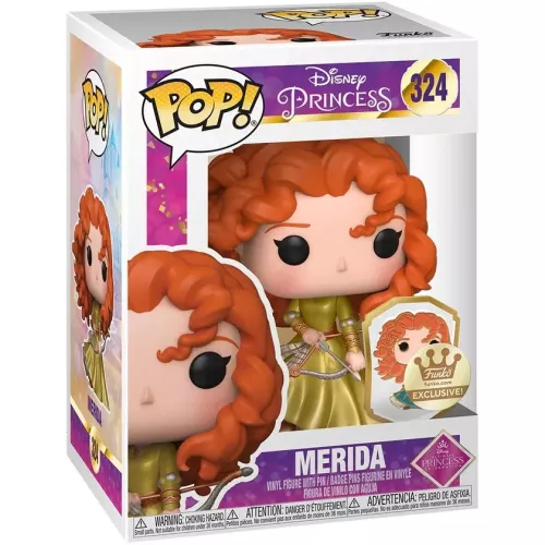 Funko Pop! Merida #324 Windy with Pin Gold Disney Princess Box