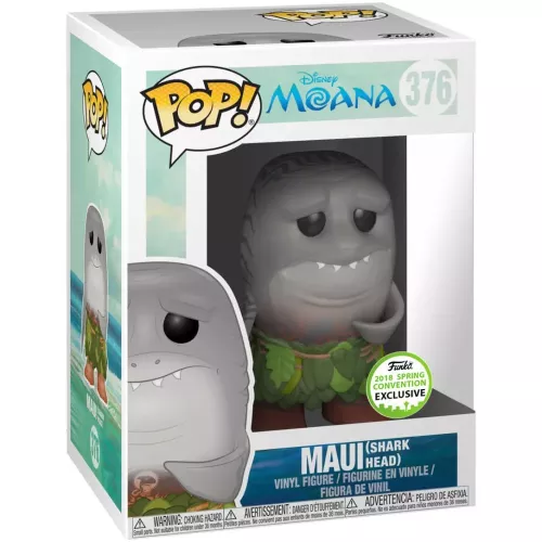 Funko Pop! Maui (Shark Head) #376 Disney Moana Vinyl Figure Box