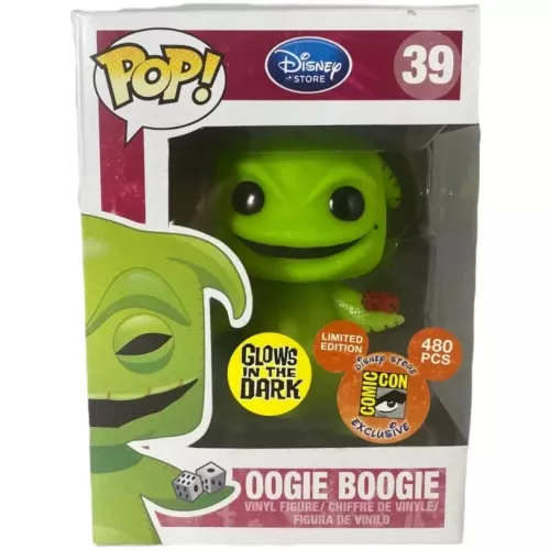 Funko Pop! Oogie Boogie #39 Glows in the Dark Disney Store Box