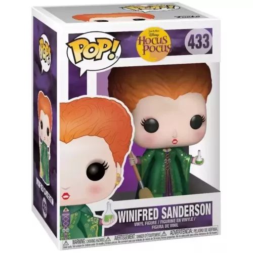 Funko Pop! Winifred Sanderson #433 with Broom From the Movie Disney Hocus Pocus Box