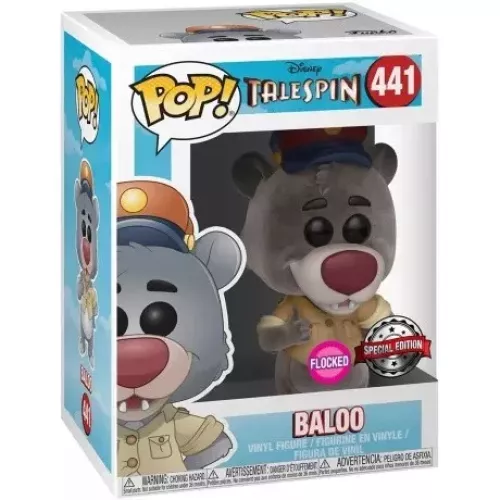 Funko Pop! Baloo #441 Flocked Disney TaleSpin Vinyl Figure Box