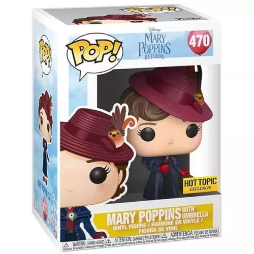 Funko Pop! Mary Poppins with Umbrella #470 Dsney Mary Poppins Returns Box