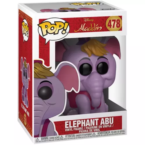 Funko Pop! Elephant Abu #478 Disney Aladdin Vinyl Figure Box
