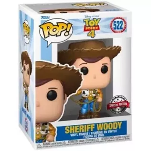 Funko Pop! Sheriff Woody #522 Toy Story 4 Metallic Box