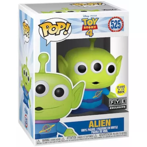 Funko Pop! Alien #525 Glows in the Dark Disney Pixar Toy Story 4 Box