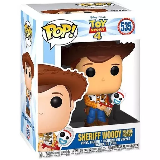 Sheriff Woody Holding Forky Box
