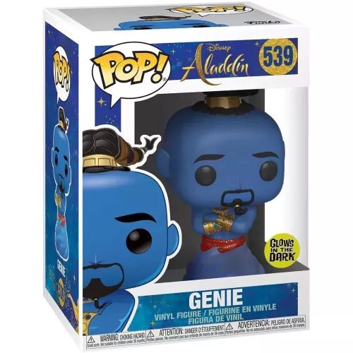 Funko Pop! Genie #539 Glows in the Dark Disney Aladdin Box