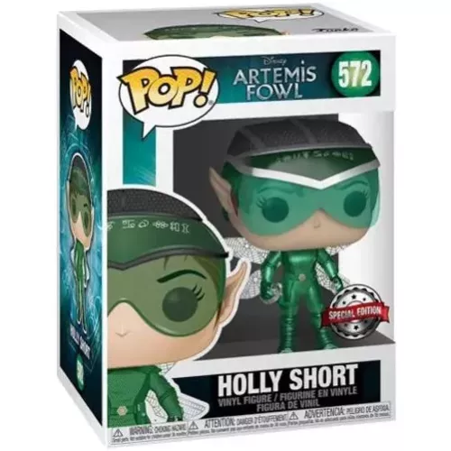 Funko Pop! Holly Short #572 Metallic Disney Artemis Fowl Box