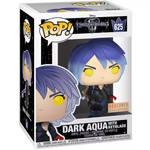 Funko Pop! Dark Aqua with Keyblade #625 Disney Kingdom Hearts III Box
