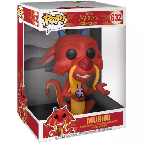 Funko Pop! Mushu #632 10 Inch Disney Mulan Vinyl Figure Box