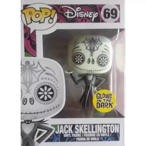 Funko Pop! Jack Skellington #69 Sugar Skull Glows in the Dark Box