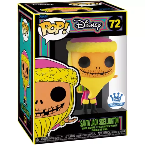 Funko Pop! Santa Jack Skellington #72 Blacklight Disney Box