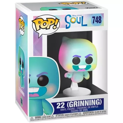 Funko Pop! 22 (Grinning) #748 Disney Pixar Soul Vinyl Figure Box