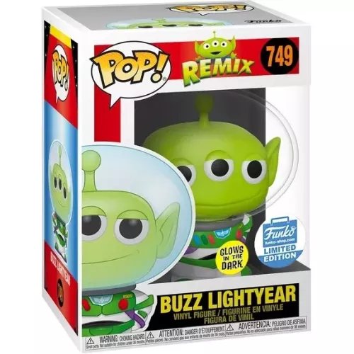 Funko Pop! Buzz Lightyear #749 Alien Glows in the Dark Box